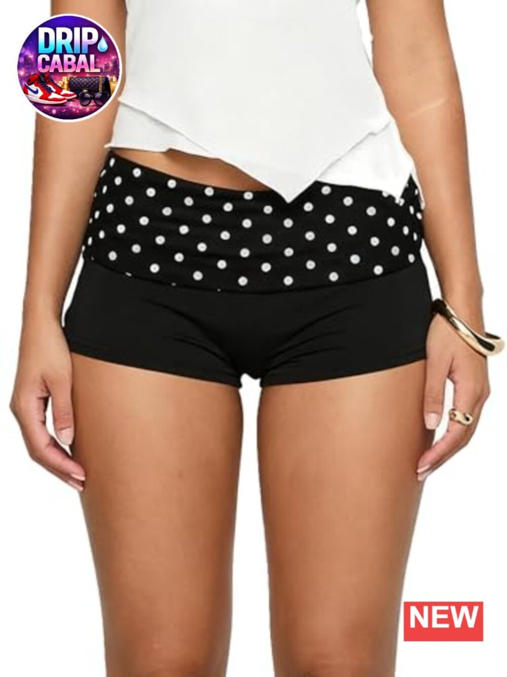Low Rise Fold Over Shorts Cute Comfy Slim Fit Boxer Micro Shorts Loungewear